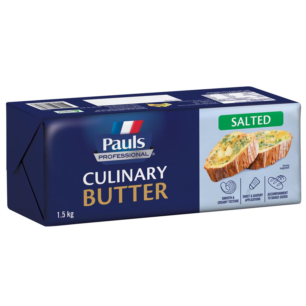 BUTTER BLOCK 1.5KG SALTED PAULS