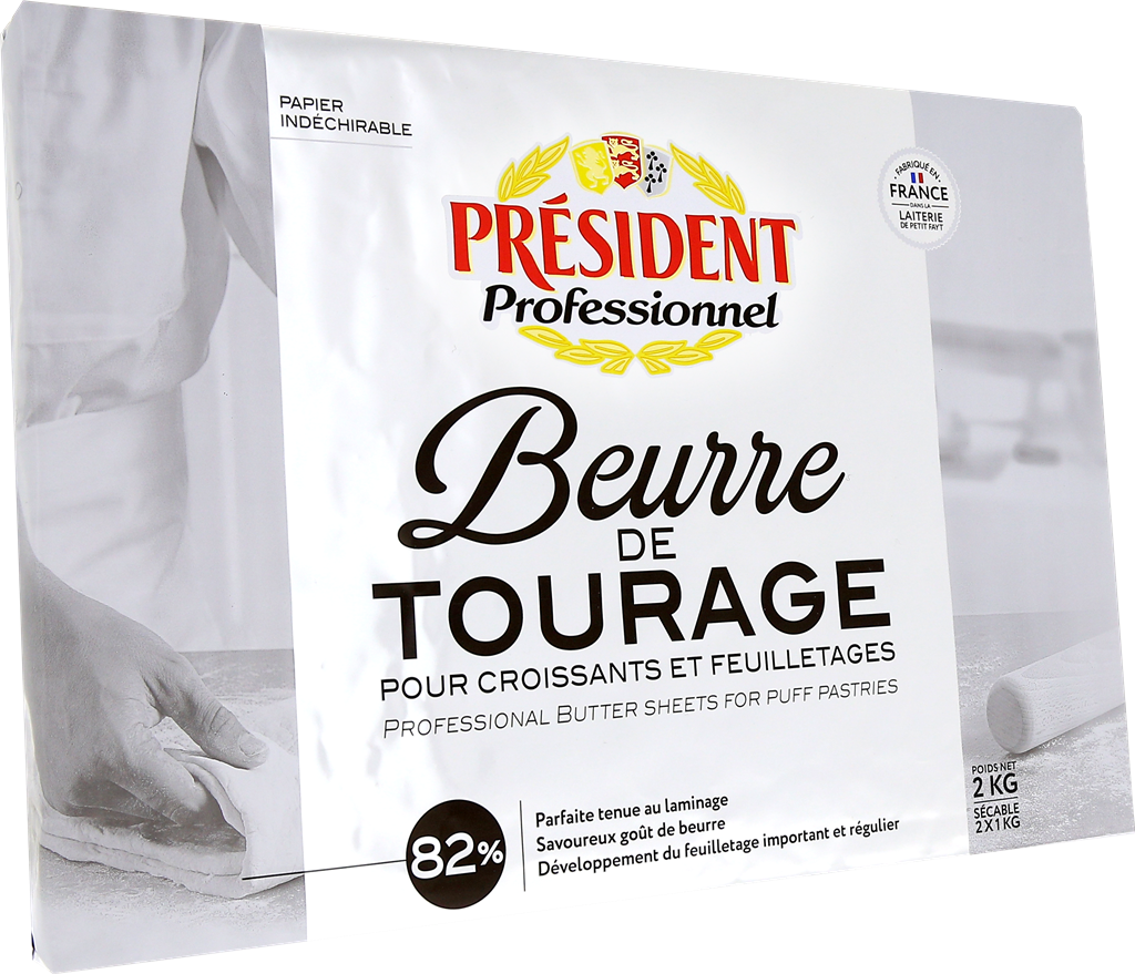 BUTTER SHEETS 5 X 2KG PRESIDENT TOURAGE