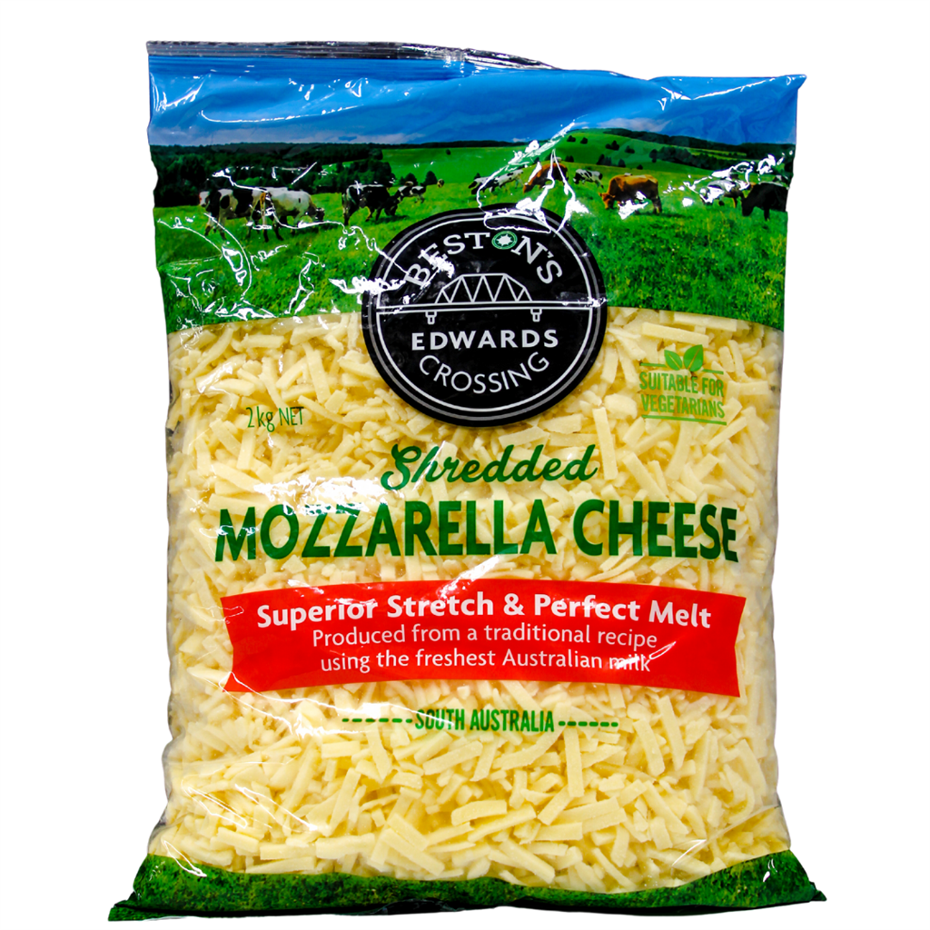 MOZZARELLA CHEESE SHRED 2.26KG | Food & Dairy Co