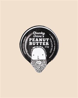 PEANUT BUTTER PORTIONS 50 X 20G CHUNKY DAVE'S