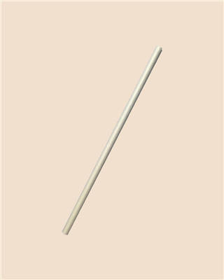 STRAWS PAPER REGULAR 6X197MM X 2500 WHITE