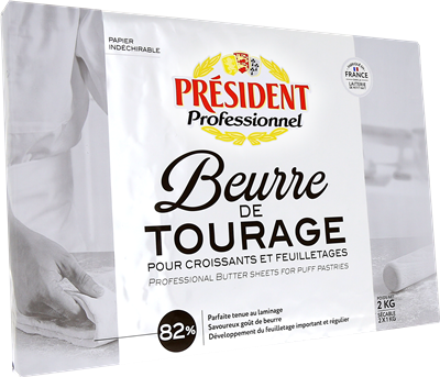 BUTTER SHEETS 5 X 2KG PRESIDENT TOURAGE