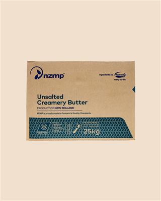BUTTER BLOCK 25KG UNSALTED FONTERRA