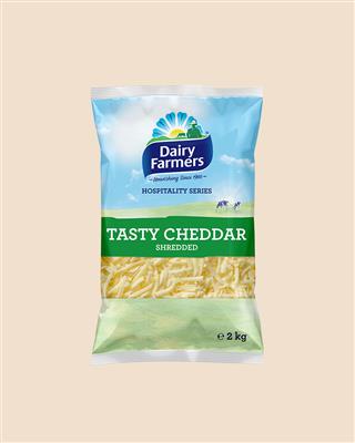 TASTY CHEESE SHRED 2KG DAIRY FARMERS