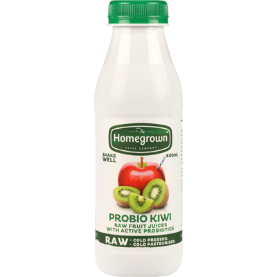 KIWIFRUIT & APPLE JUICE PROBIOTICS 12 X 400ML HOMEGROWN