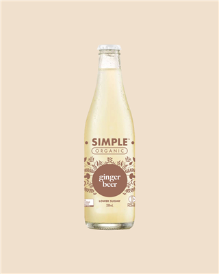 SIMPLE ORGANIC SODAS GINGER BEER 12 X 330ML