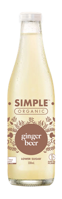 SIMPLE ORGANIC SODAS GINGER BEER 12 X 330ML