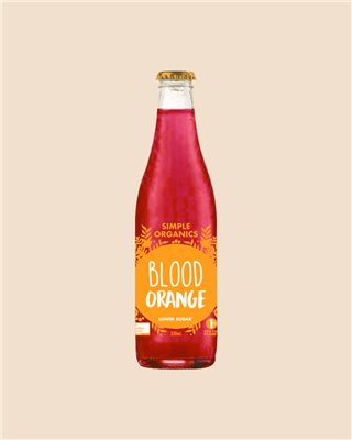 SIMPLE ORGANIC SODAS BLOOD ORANGE 12X330ML