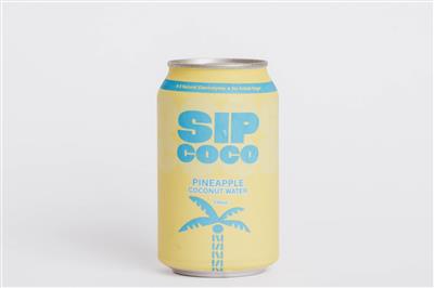 COCONUT WATER PINEAPPLE 12 X 330ML SIP COCO