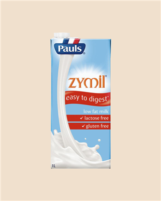 LACTOSE FREE ZYMIL LOW FAT MILK LONG LIFE 12 X 1LT PAULS