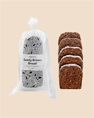 BREAD G/F SEEDY BROWN 4 X 1.1KG NONIE'S